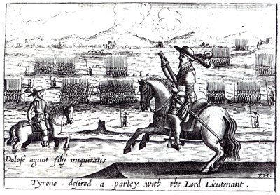 Tyrone desiderava un colloquio con il Lord Luogotenente a Kinsale, 1601 da English School